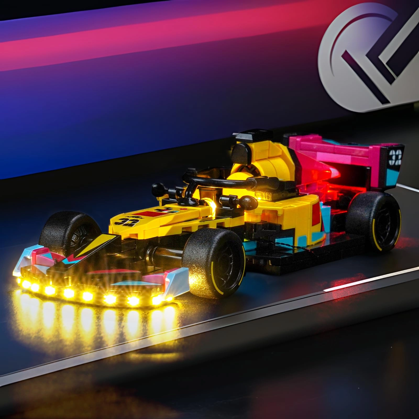 LocoLee Light kit - Compatible with LEGO 77258 F1 ACADEMY LEGO Race Car