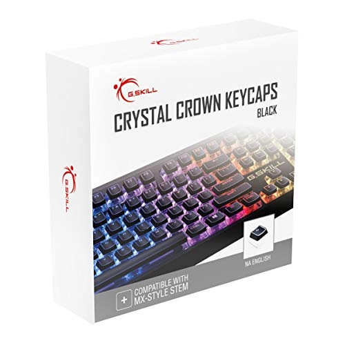 Crystal Crown Keycaps - Standard ANSI 104 English (US) Layout