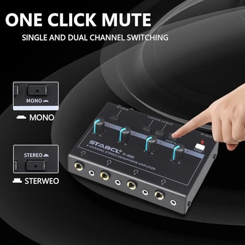 4 Channel - Stereo/Mono 3.5mm 6.35mm RCA Input