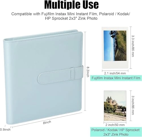 2x3" 256 Pockets Fabric Cover Photo Album