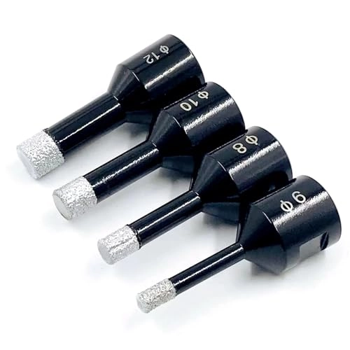 M14 Thread Dry Vacuum Brazed Diamond Drilling Hole - 1.0 Count 10mm