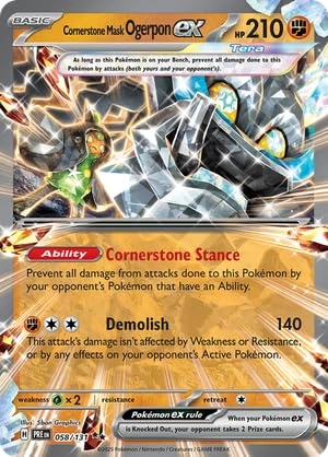 Pokémon Cornerstone Mask Ogerpon ex 058/131 - Twilight Masquerade