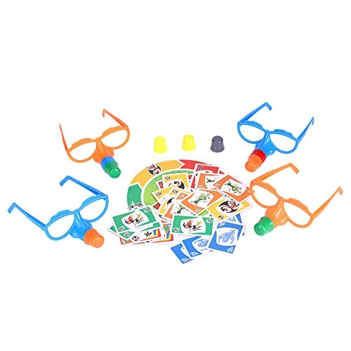 Party Fun Toy Set - 4 Pairs of Glasses 11 Noses 24 Cards