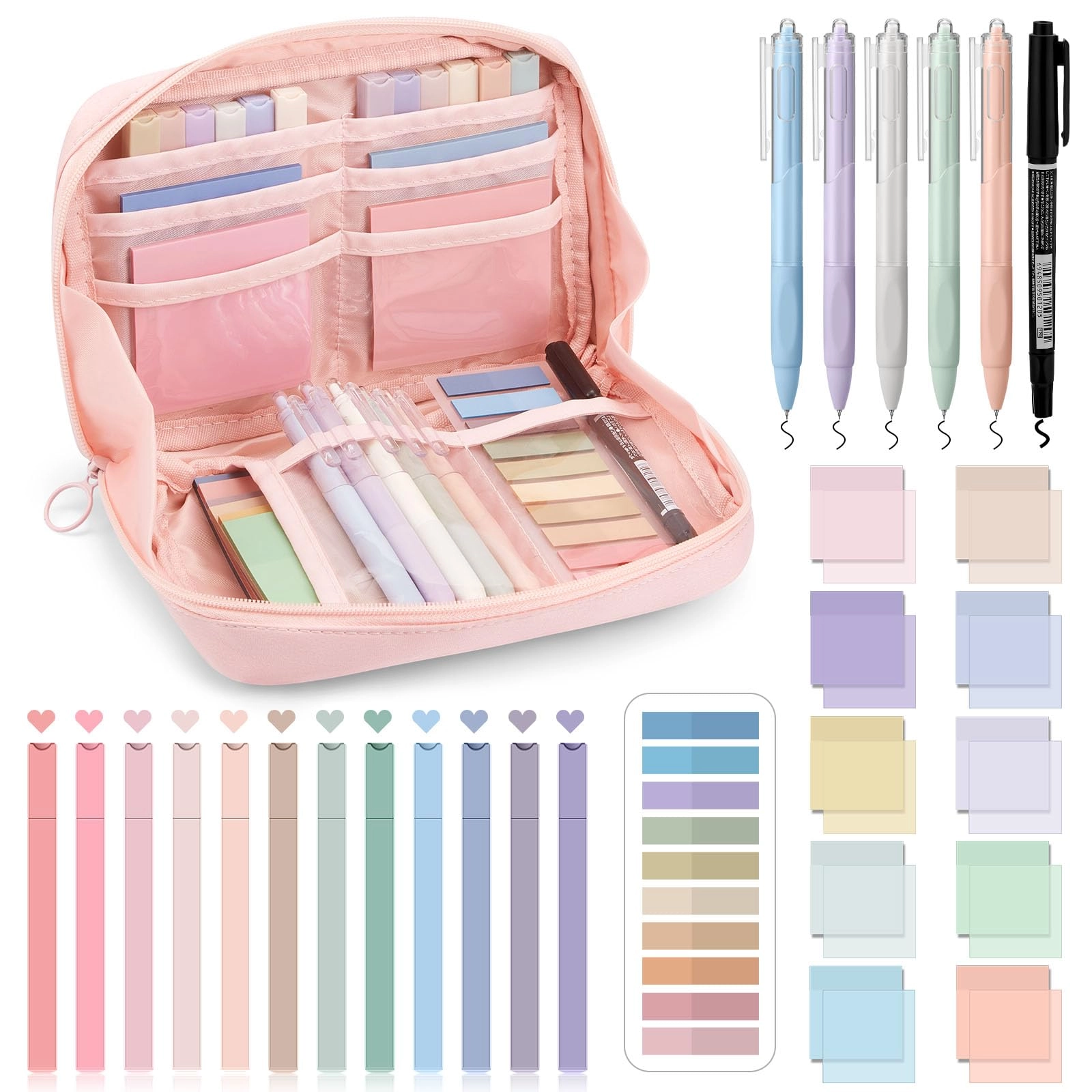 Aesthetic Book Annotation Kit - 39 Pcs