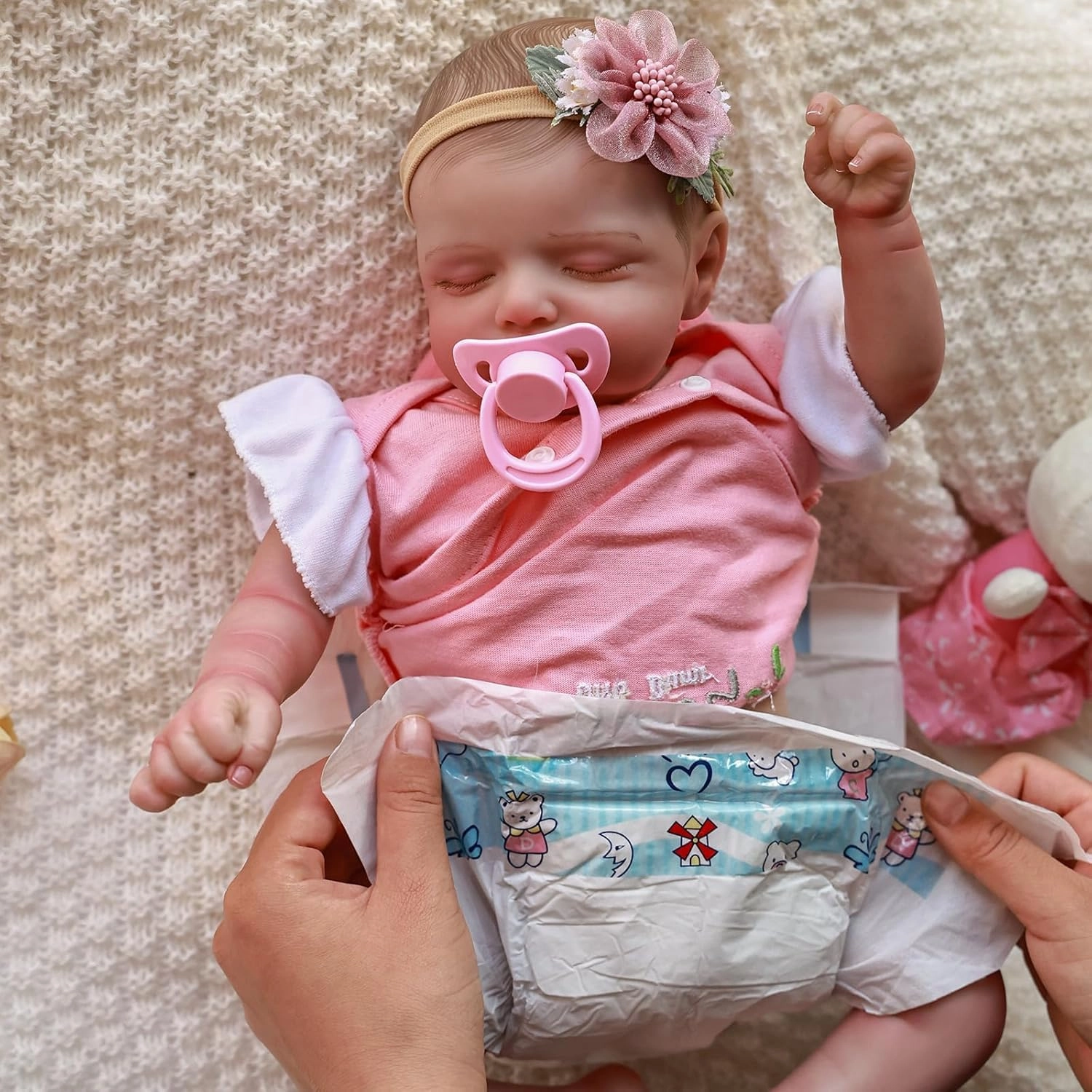 Nanjing Tianzeng Gifts Co.,Ltd Rosalie Reborn Baby Doll - 20 Inch Full Silicone Vinyl Ages 3+