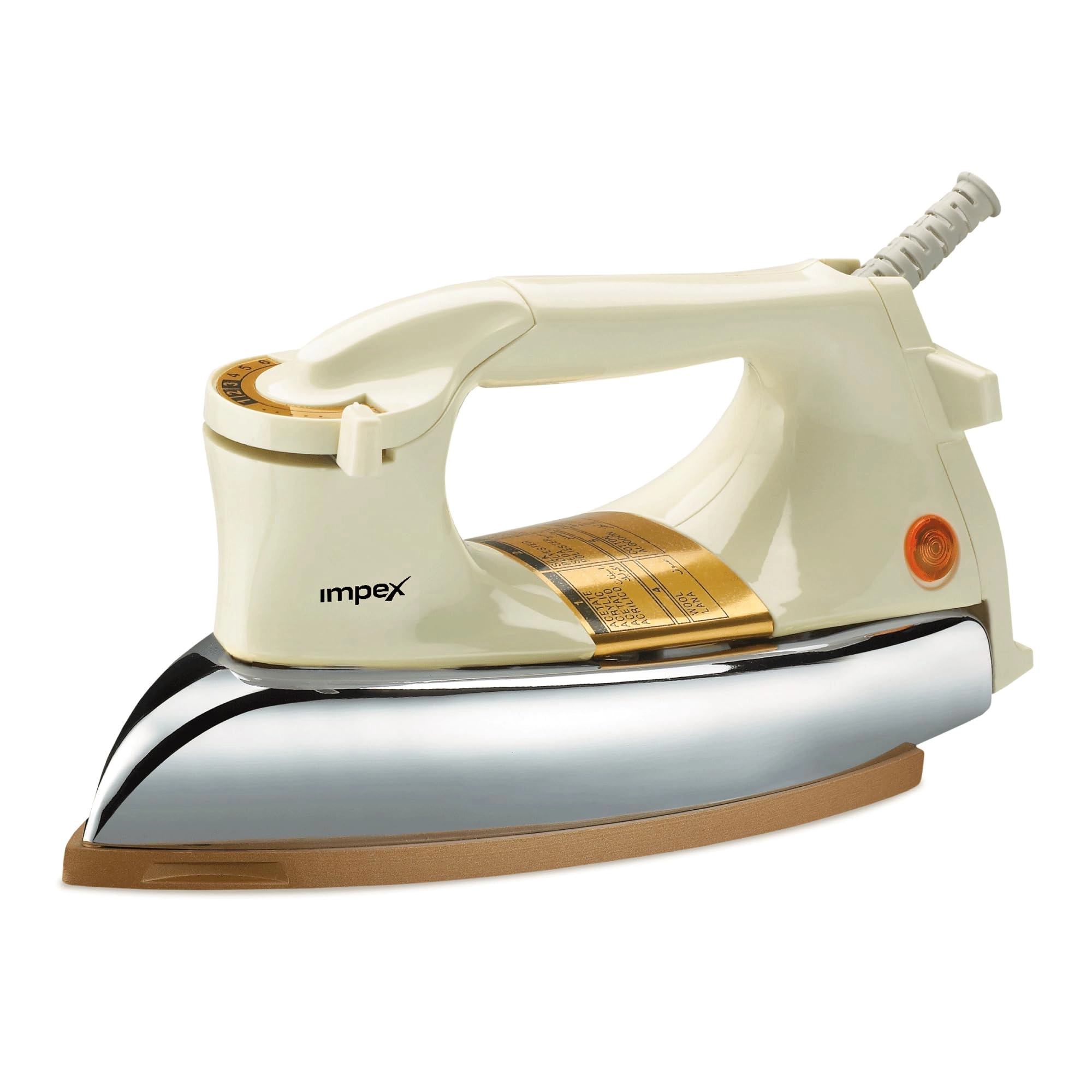 IMPEX IB 201 - 1200W Heavy Duty Golden Ceramic Coated Sole Plate
