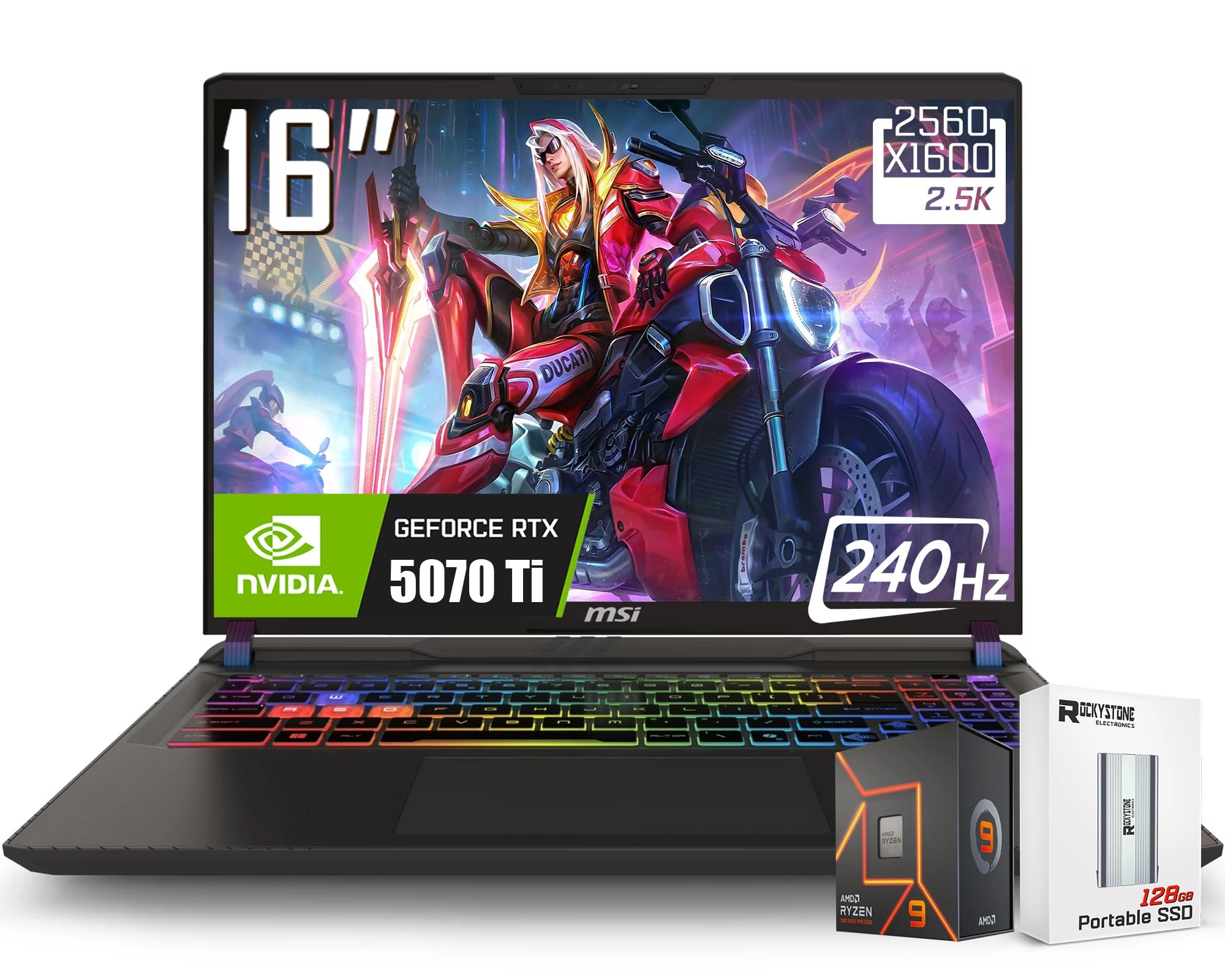 MSI Vector 16 HX - 16'' Ryzen 9-8940HX 16GB DDR5 1TB SSD