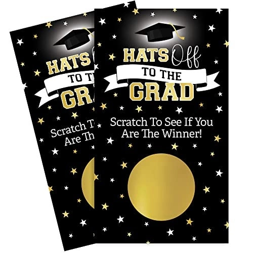 DISTINCTIVS Scratch Off Graduation Party Game - 30 Cards 2025