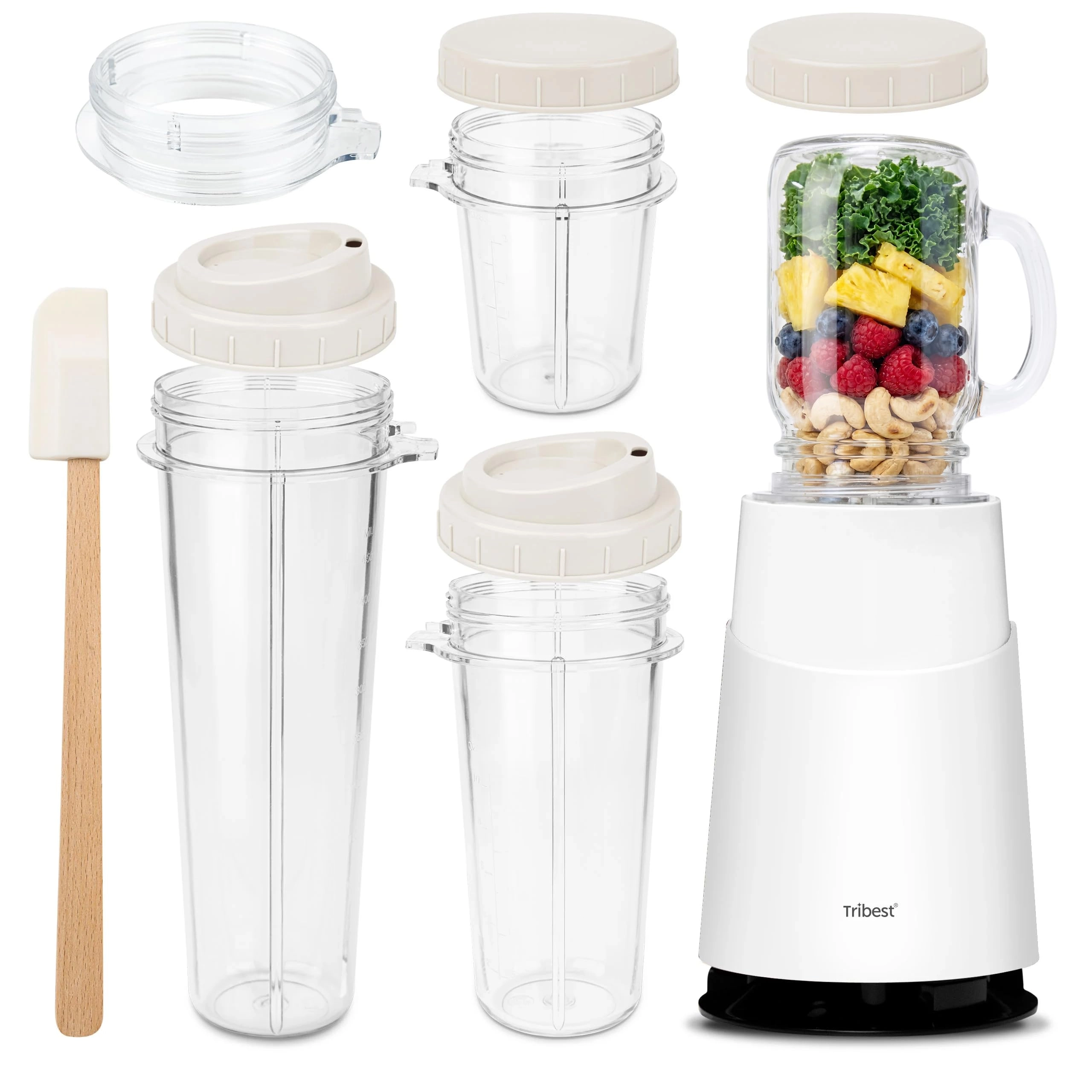 Tribest Personal Blender II - Mason Jar Ready Portable Blend-and-Go
