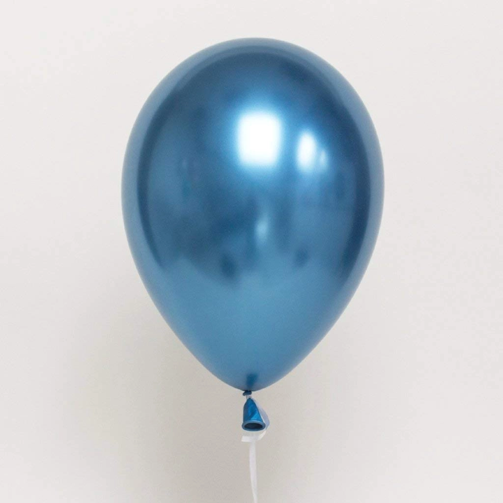 Chrome Metallic Balloons - 50.00 Count Baby Shower, Birthday, Christmas, New Year, Valentine's Day, Wedding