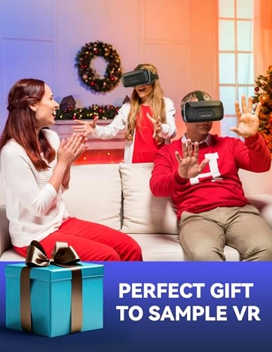 VR Headset - 110 FOV Anti-Blue Light Lenses