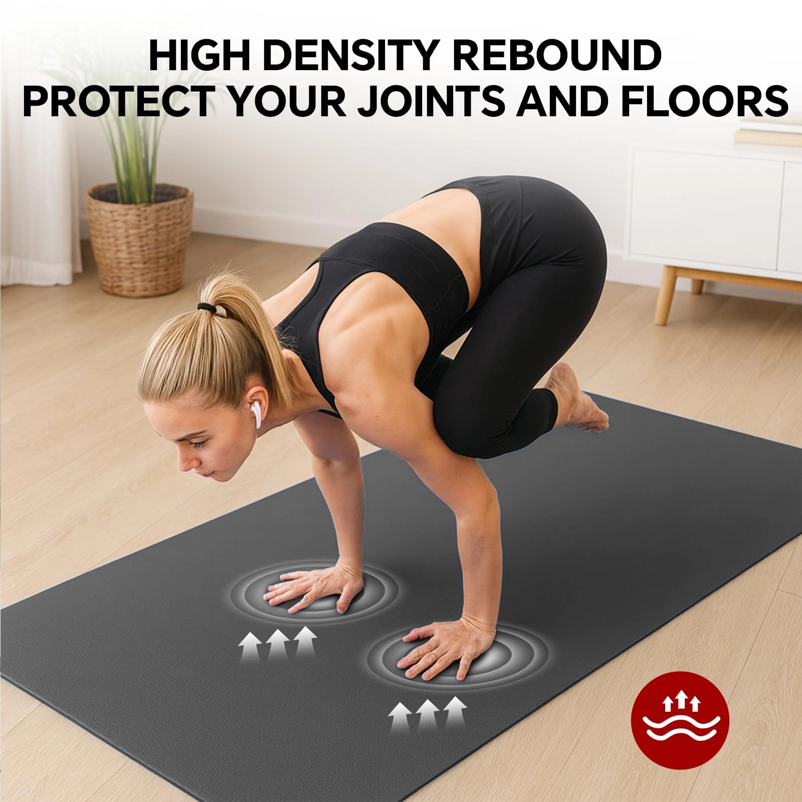 Extra Large Yoga Mat - Thermoplastic Elastomers 6mm