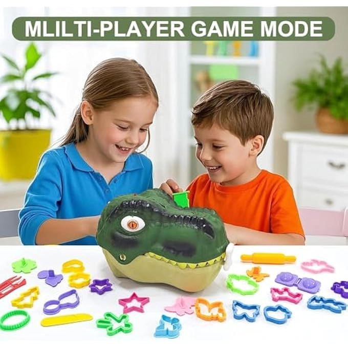 Dinosaur Dough Play Tools Set - 3+ years 45 pcs