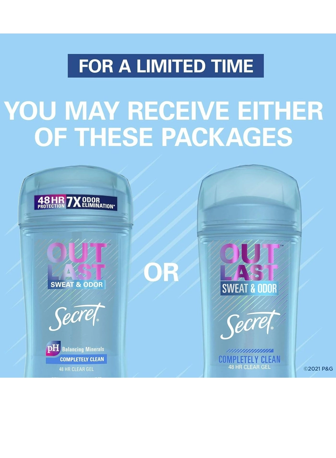 Outlast Antiperspirant and Deodorant Clear Gel - Completely Clean 200 gram