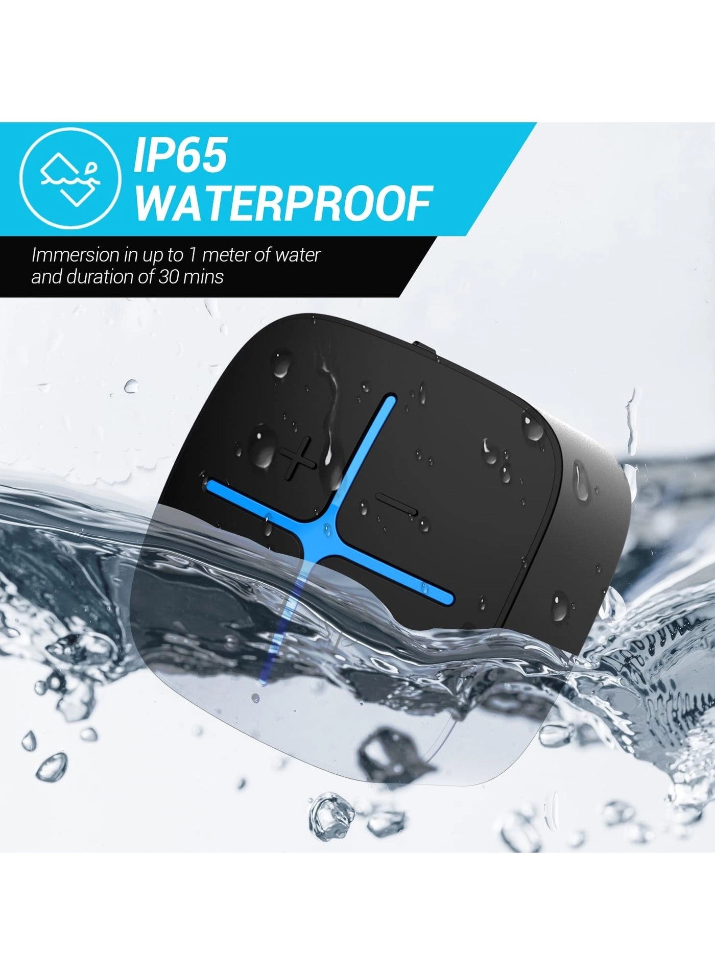 Waterproof Bluetooth Speaker - IP65 12 H
