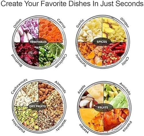 Manual Pull String Chopper - 500ml 3 Blades