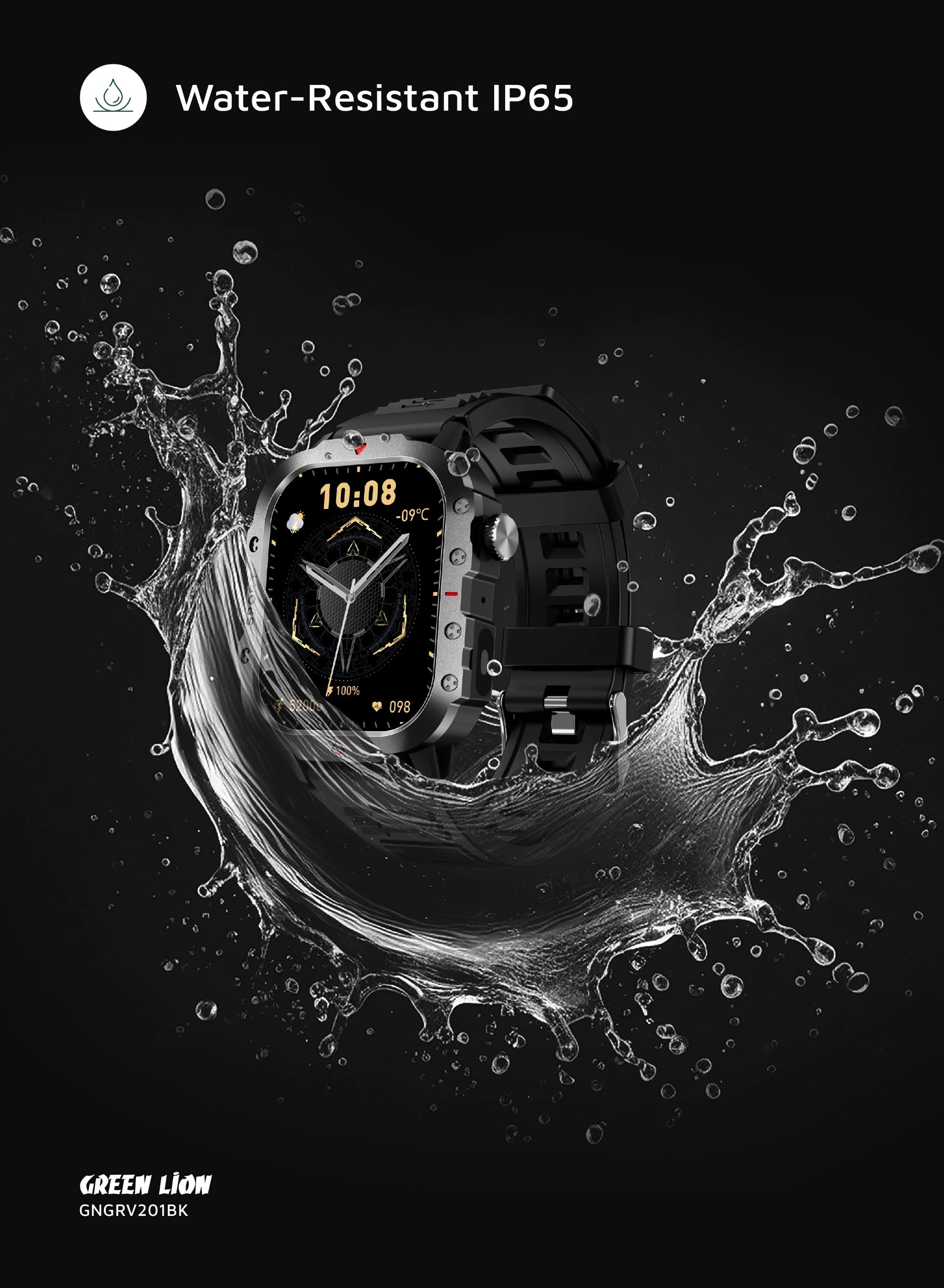 Gravix Smart Watch Zinc Alloy + ABS