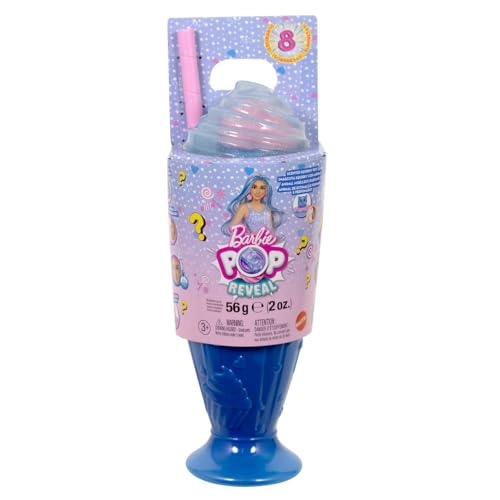 Barbie Pop Reveal Treat Series - Blue Hair Cool Cupcake Ages 3+