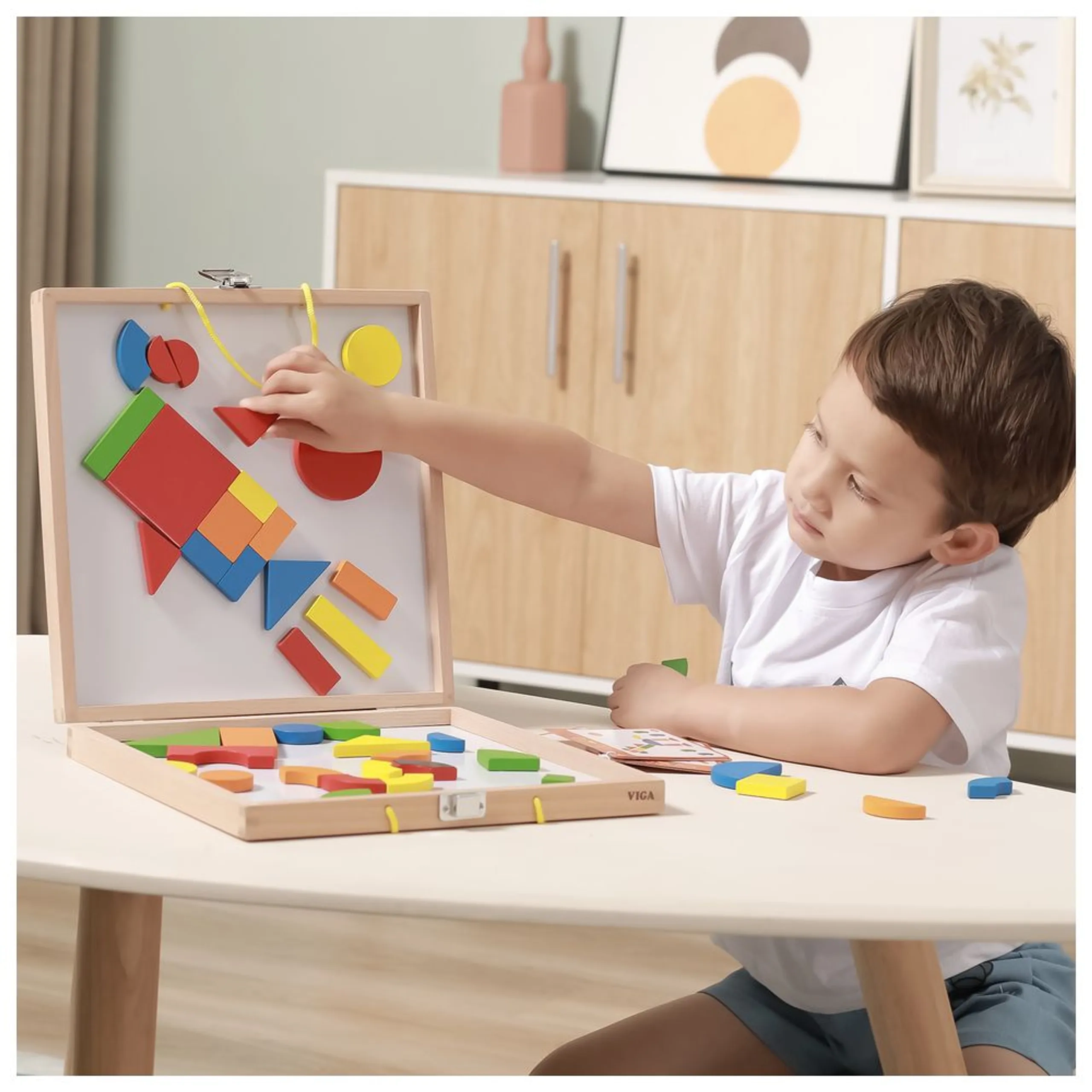 Magnetic Blocks Puzzle - 42 pcs