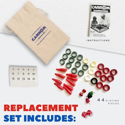 Board Equipment Set - 46 Playing Pieces Instruction Manual Carrying Case