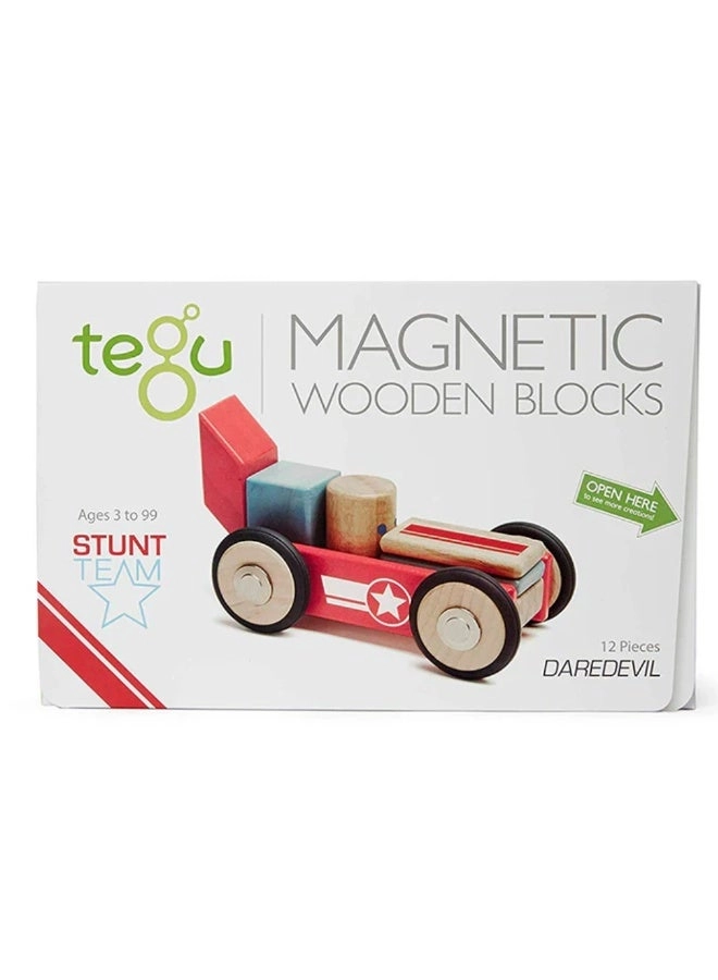 TEGU Daredevil Magnetic Blocks Stunt Team - Daredevil 12pcs