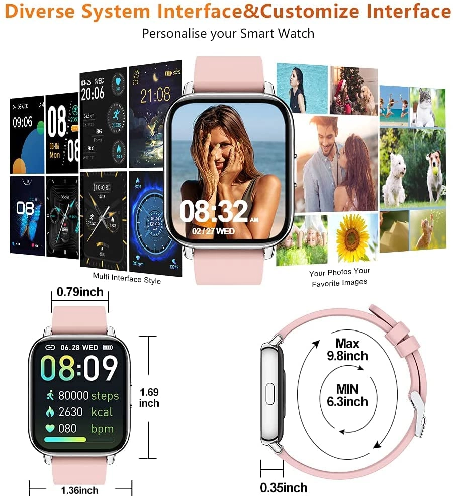 Smart Watch - Heart Rate Monitor IP67 Waterproof