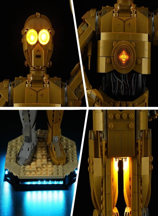 Light Kit for LEGO C-3PO - LED Lighting Compatible with LEGO Star Wars 75398