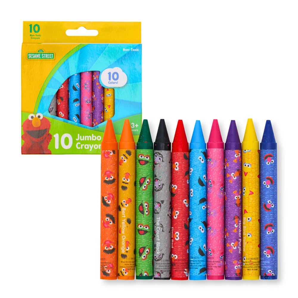Jumbo Crayons - 10 Pcs
