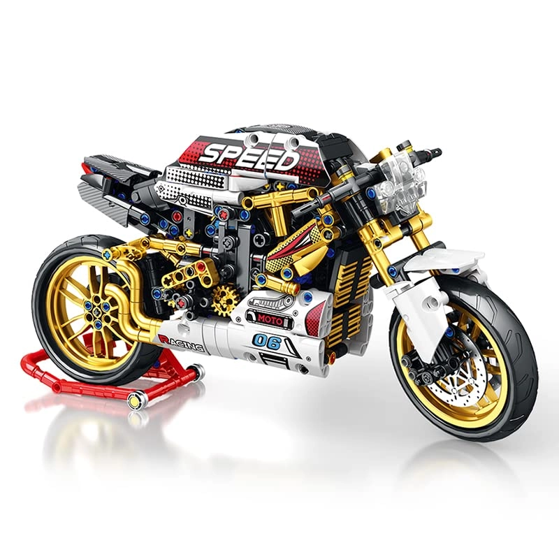 Menbis Motorcycle Building Block Kit - 890 pcs