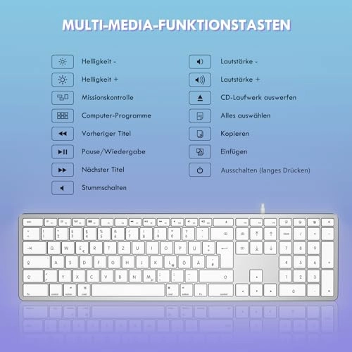 Wired Mac keyboard - DE Wired