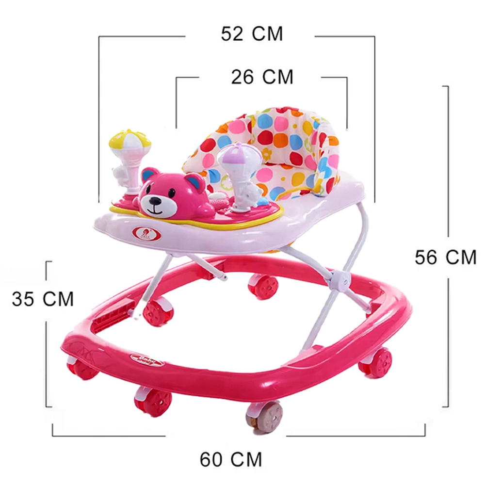 Baby Walker - Coffee + Head Protection Pillow - Blue