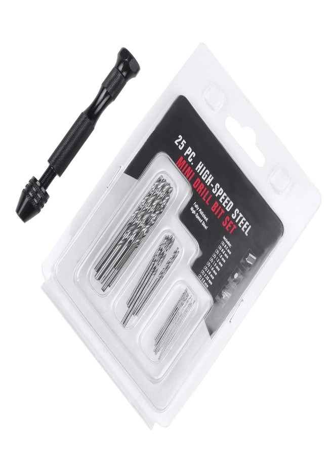 NityaEcommerce Hand Twist Drill Bit Set - 25pcs 0.5mm-3.0mm