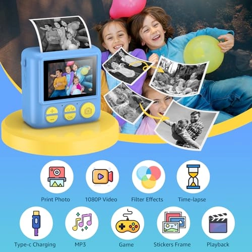 Z12 - Instant Print Camera 1080P Pink