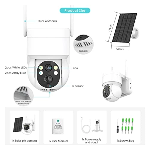 Outdoor Solar Security Camera 4K