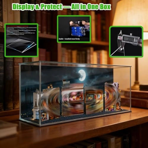 Lego Acrylic Display Case (75978) - 110 x 25 x 35 cm Dustproof Transparent