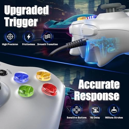 Xbox 360 Controller - White + Black