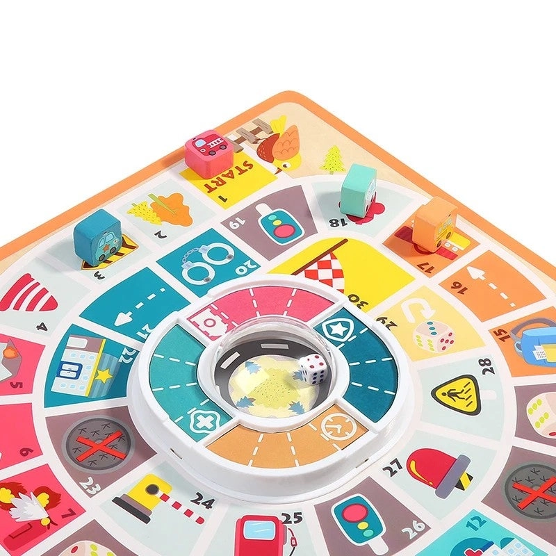 Flying Chess Ludo - Wooden Montessori
