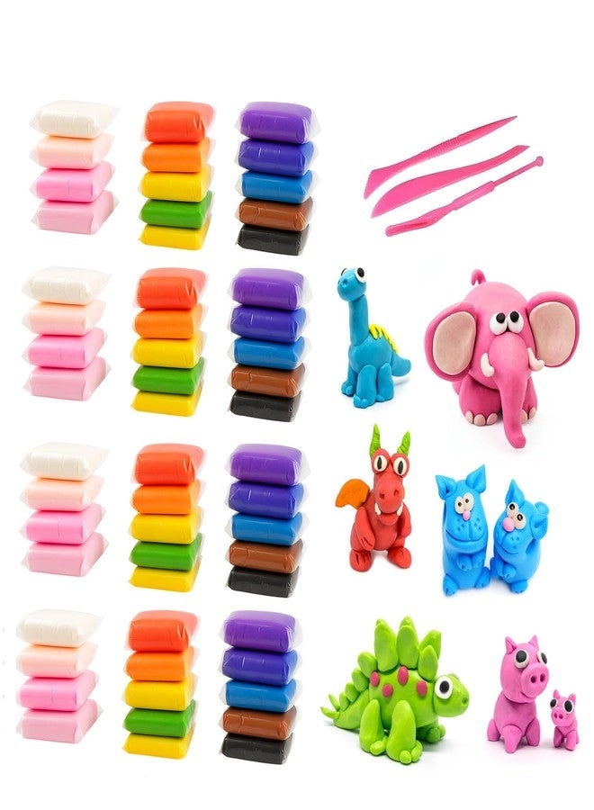 ZESTO Super Light Air Clay - for Kids 48 pcs.