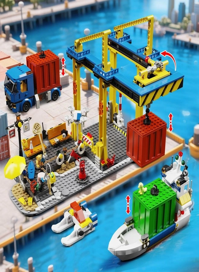 Seaside Harbor - Compatible with Lego Container Crane and Truck