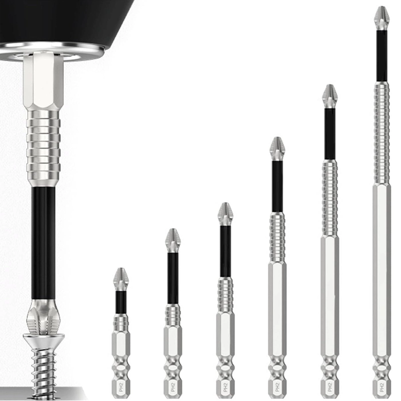 ETUIH HighMagnetic Screwdriver Drill Bit - 1Set 25 50 65 70 90 150mm