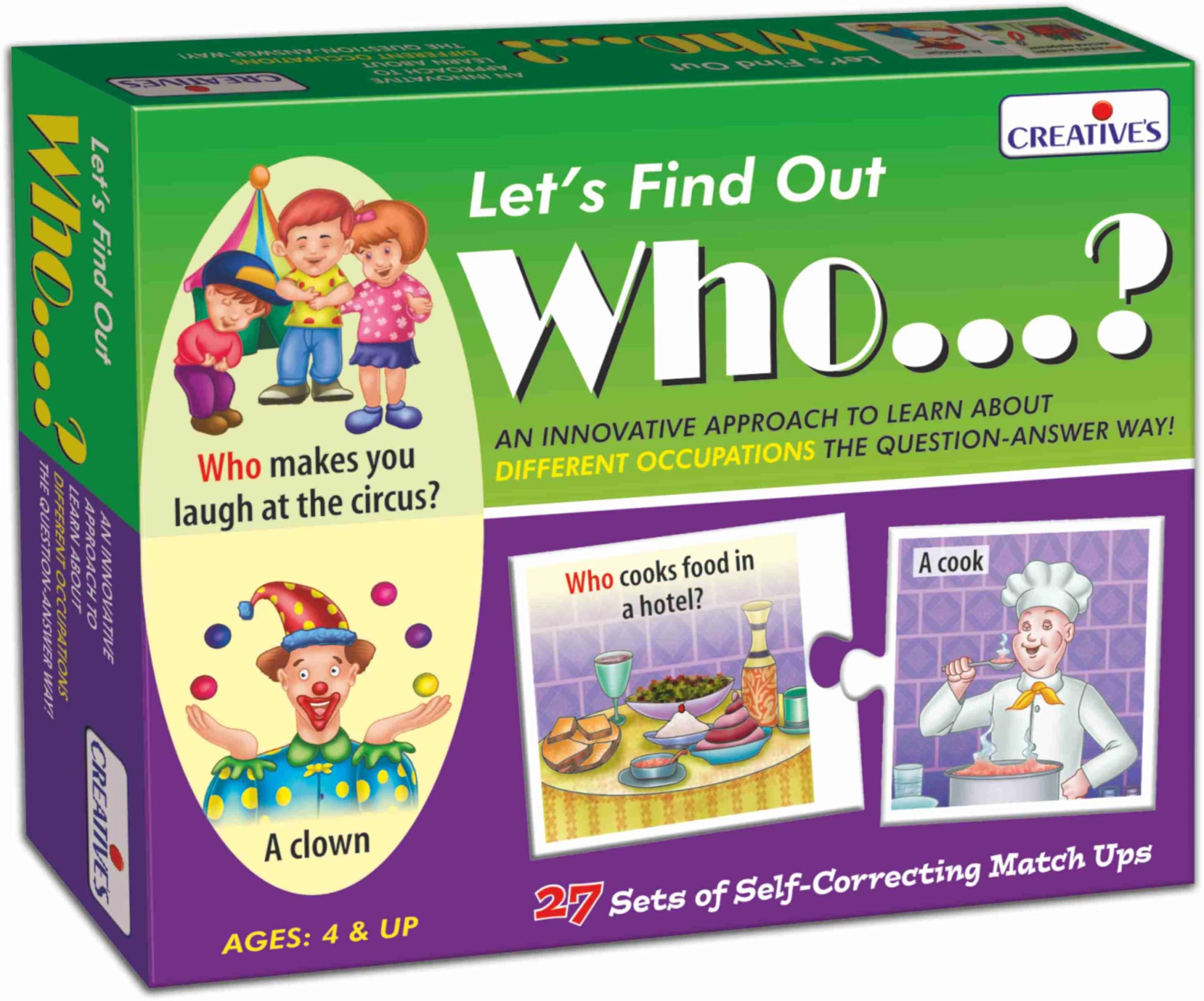 Creative's Let's Find Out- Who - 4 - 6 years 40 pieces
