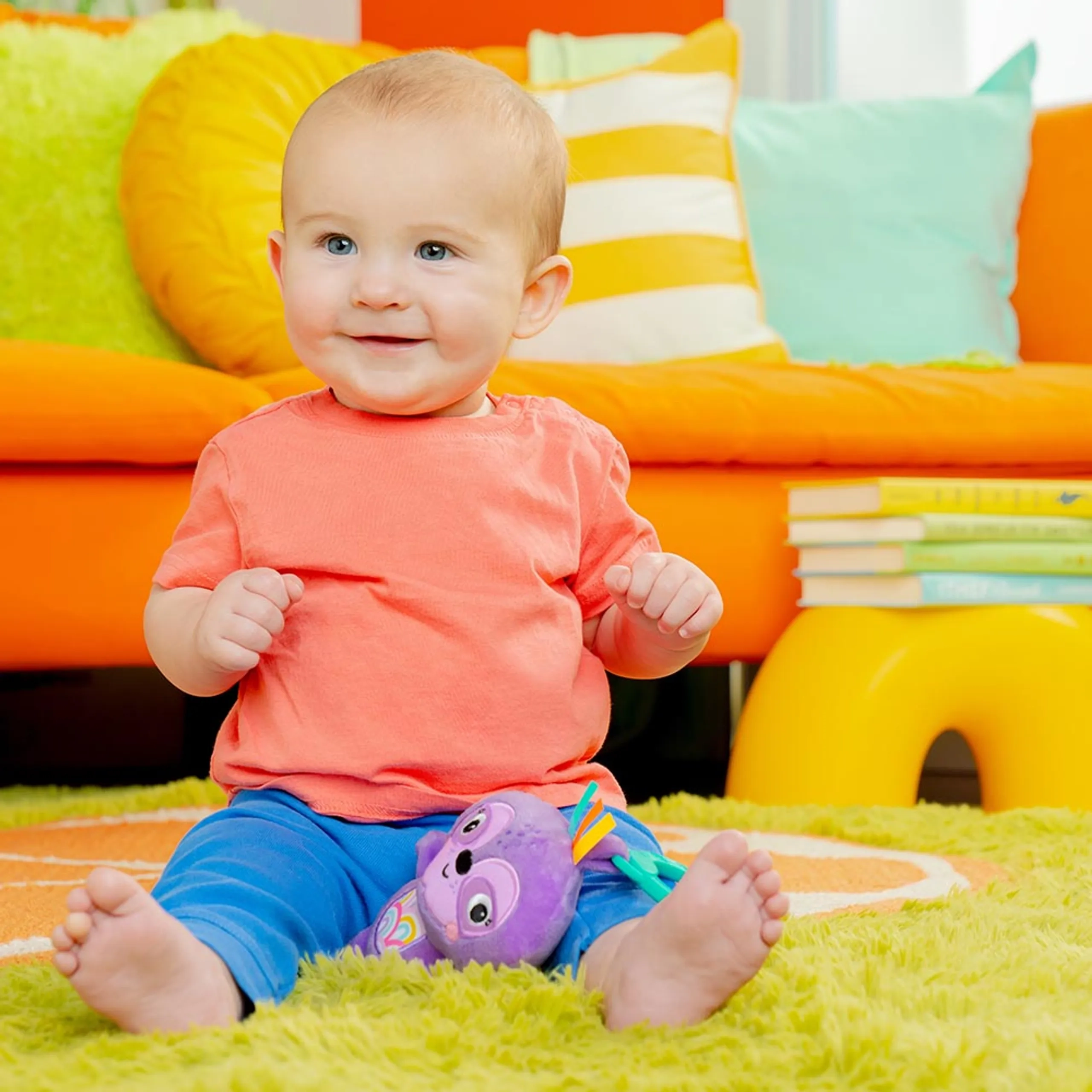 Jingle Joy Reach & Rattle Toy - 0 month soft mixed materials