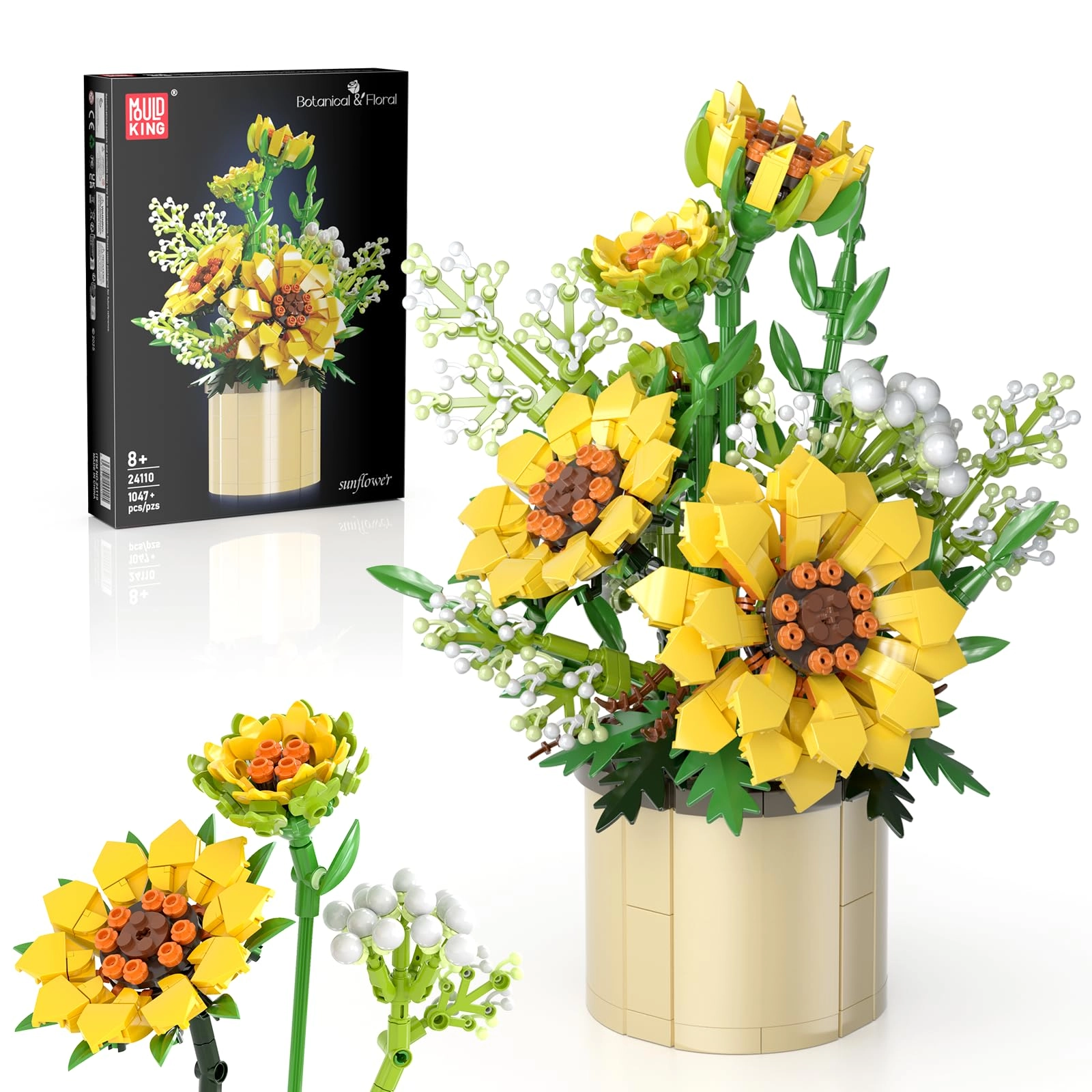 mould king 24110 - Sunflowers 1047pcs