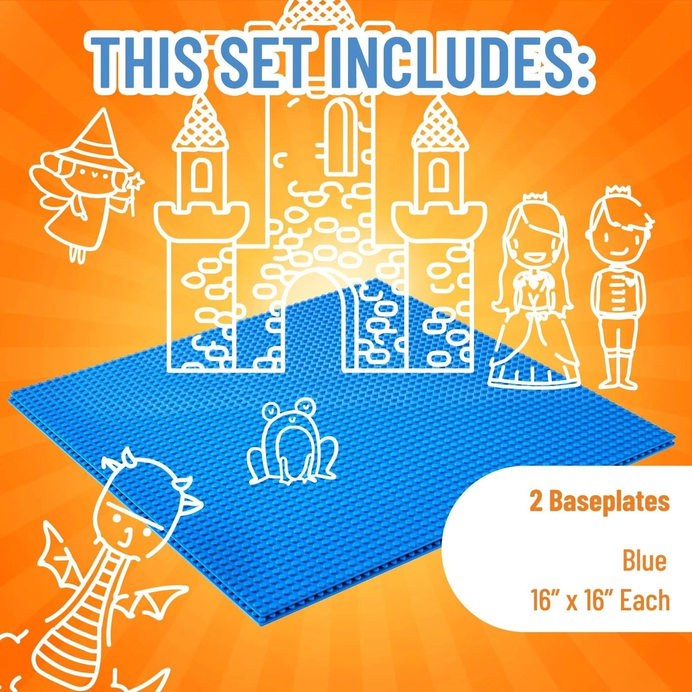 Classic Baseplates - 2 pcs