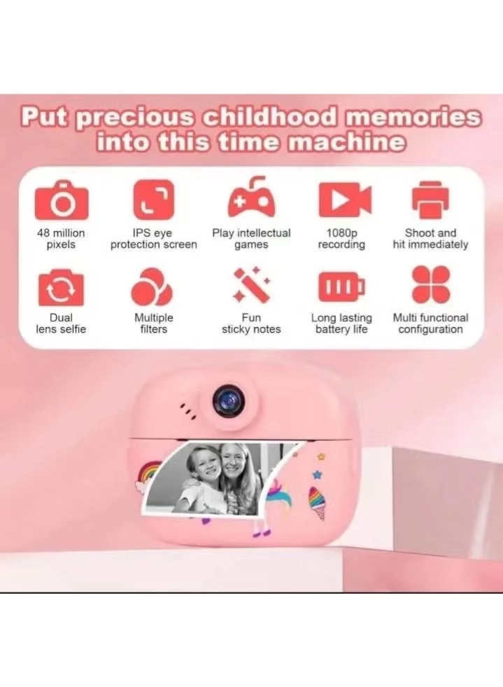 KIPC-PANDA - Dual Lens Zero Ink Thermal Printing Pink Panda