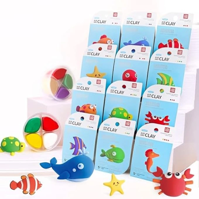 Construction Vehicles Modelling Air-Dry Clay - 3+ years 12 pcs