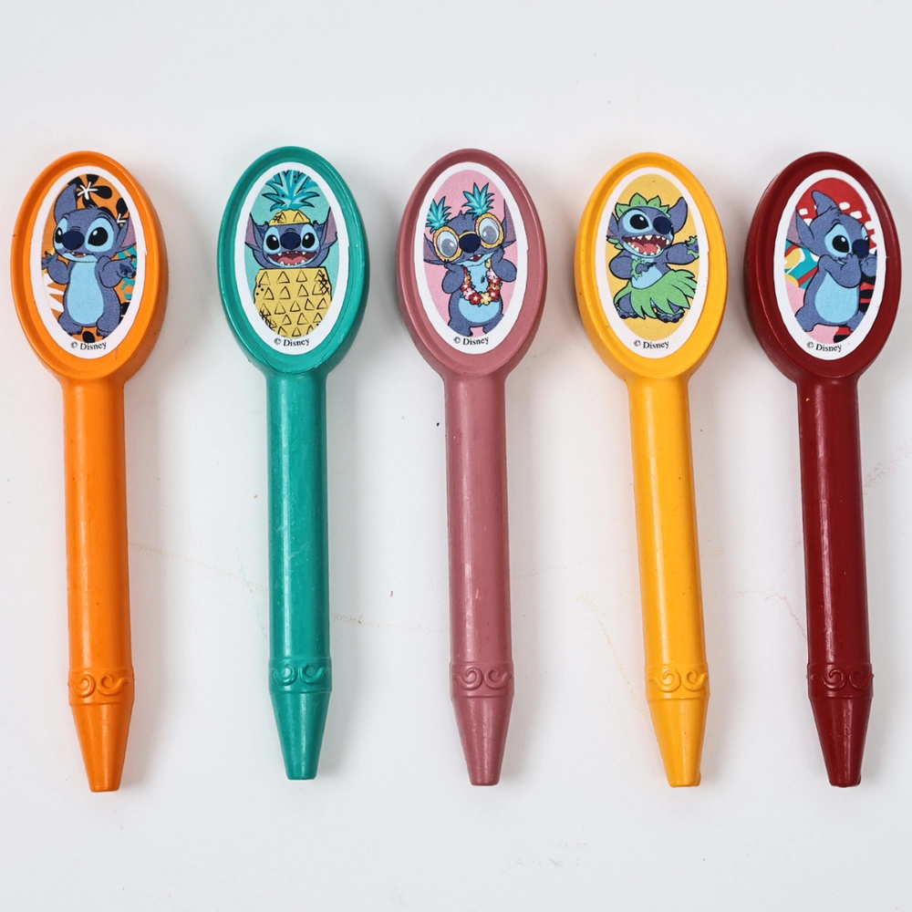 Stitch Coloring Set - 5 Shaped Character Crayons