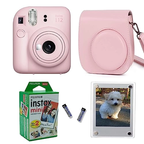 Mini 12 - Blossom Pink + Protective Case + Magnetic Lucite Frame + Film - 20 Sheets