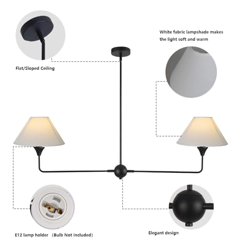 Linear Chandelier - Max Height 56 inch