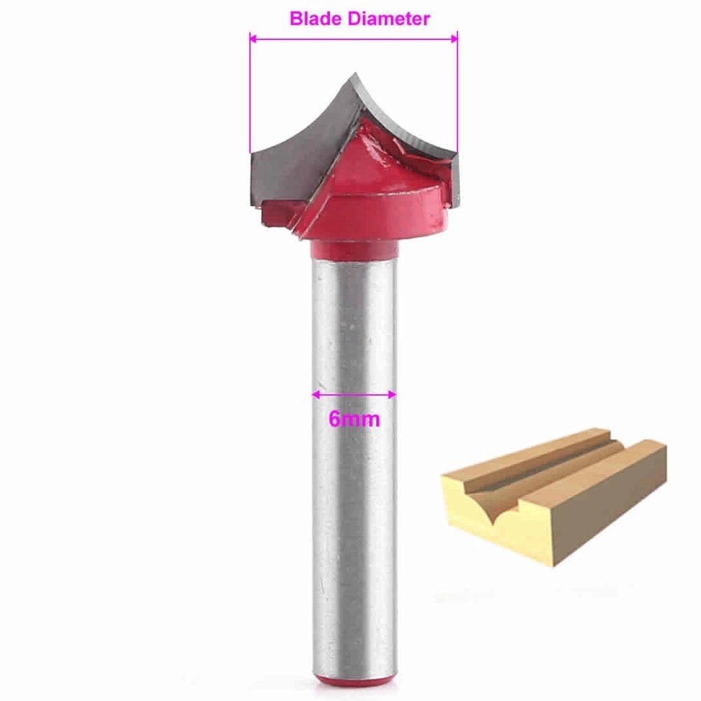 3D Groove Router Bits - 8mm 6mm 8pcs